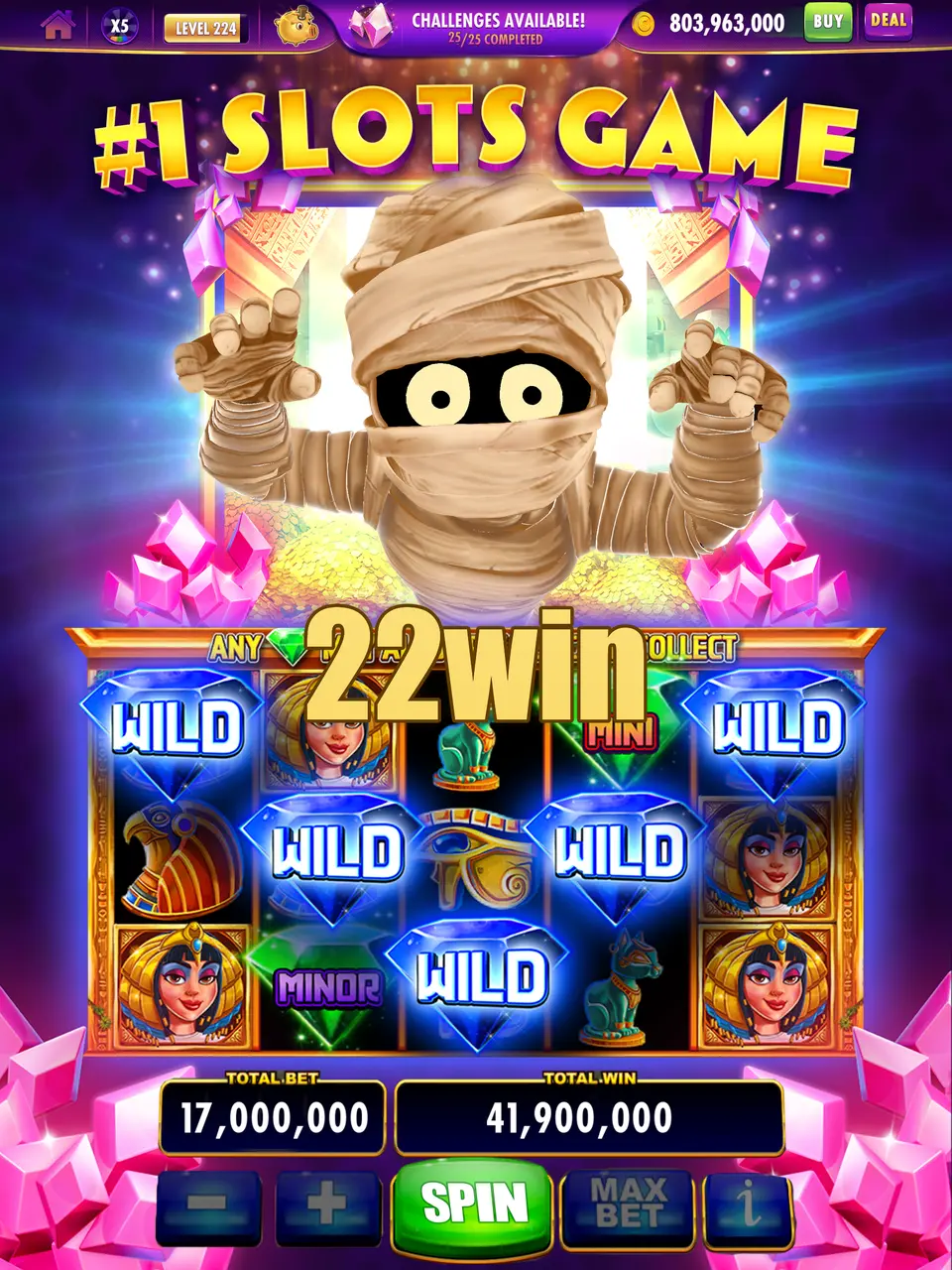 Mga screenshot 22win